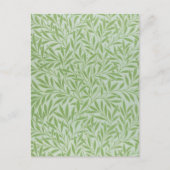 William Morris Willow Flower Classic Green Briefkaart (Voorkant)
