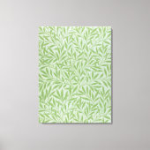 William Morris Willow Flower Classic Green Canvas Afdruk (Voorkant)