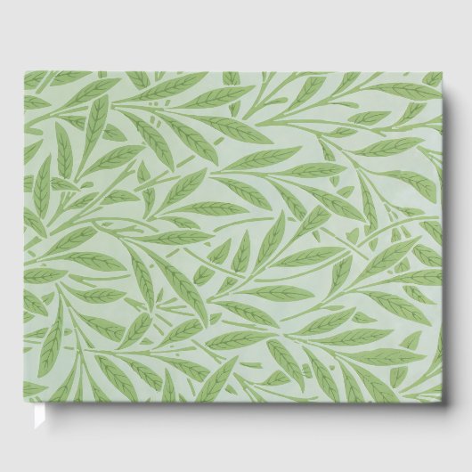 William Morris Willow Flower Classic Green Gastenboek (Voorkant)
