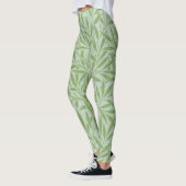 William Morris Willow Flower Classic Green Leggings (Links)