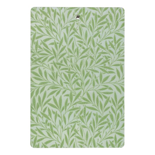 William Morris Willow Flower Classic Green Mini Klembord (Achterkant)