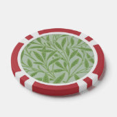 William Morris Willow Flower Classic Green Poker Chips (Enkel)