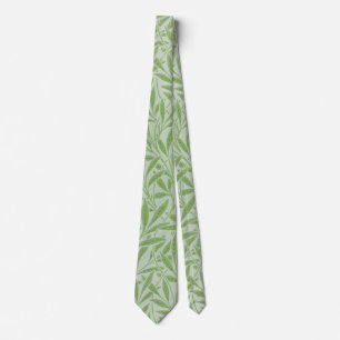 William Morris Willow Flower Classic Green Stropdas