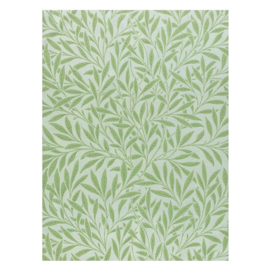 William Morris Willow Flower Classic Green Tafelkleed (Voorkant)