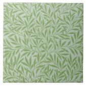 William Morris Willow Flower Classic Green Tegeltje (Voorkant)