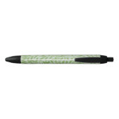 William Morris Willow Flower Classic Green Zwarte Inkt Pen (Achterkant)