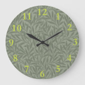 William Morris Willow Flower Classic Grote Klok (Voorkant)