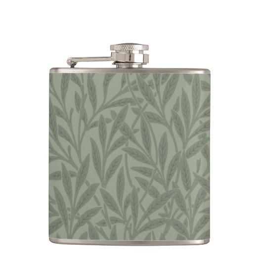 William Morris Willow Flower Classic Heupfles (Voorkant)