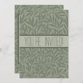 William Morris Willow Flower Classic Kaart (Voorkant / Achterkant)