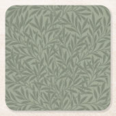 William Morris Willow Flower Classic Kartonnen Onderzetters (Voorkant)