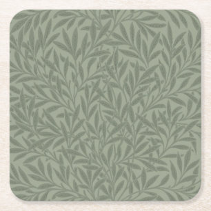 William Morris Willow Flower Classic Kartonnen Onderzetters