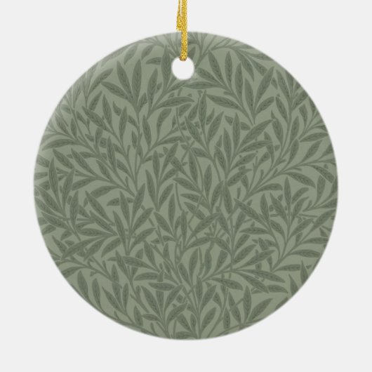 William Morris Willow Flower Classic Keramisch Ornament (Achterkant)