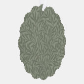 William Morris Willow Flower Classic Ornament Kaart (Rechts)