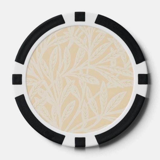 William Morris Willow Flower Classic Poker Chips (Voorkant)