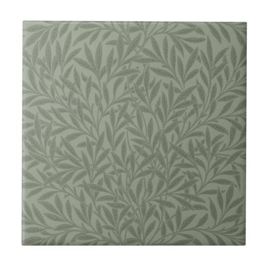 William Morris Willow Flower Classic Tegeltje (Voorkant)