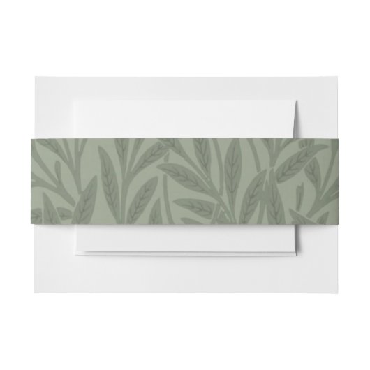 William Morris Willow Flower Classic Uitnodigingen Wikkel (Voorkant Voorbeeld)