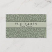 William Morris Willow Flower Classic Visitekaartje (Voorkant)