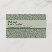William Morris Willow Flower Classic Visitekaartje (Voorkant)