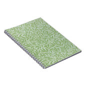 William Morris Willow Flower Klassiek Groen Notitieboek (Rechterzijde)
