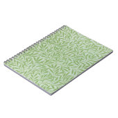 William Morris Willow Flower Klassiek Groen Notitieboek (Linkerzijde)