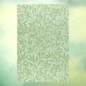 William Morris Willow Flower Klassiek Groen Raamsticker (Vel 3)