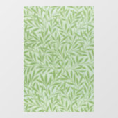 William Morris Willow Flower Klassiek Groen Raamsticker (Vel)