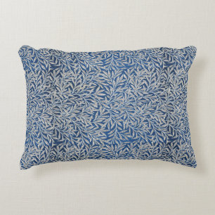 William Morris  Willow Leaves Dark Blue Accent Kussen