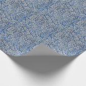William Morris  Willow Leaves Dark Blue Cadeaupapier (Hoek)