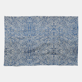 William Morris  Willow Leaves Dark Blue Theedoek