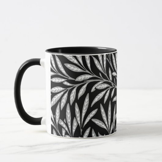 William Morris Willow Pattern, Black and White Mok (Links)