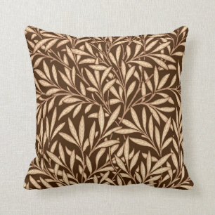William Morris Willow Pattern, Brown and Beige Kussen
