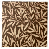 William Morris Willow Pattern, Brown and Beige Tegeltje (Voorkant)