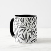 William Morris Willow Pattern, Grey, Black & White Mok (Voorkant links)