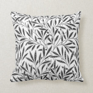 William Morris Willow Pattern, Grey / Grey & White Kussen