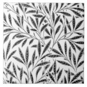 William Morris Willow Pattern, Grey / Grey & White Tegeltje (Voorkant)