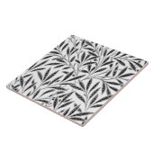 William Morris Willow Pattern, Grey / Grey & White Tegeltje (Zijkant)