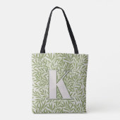 William Morris Willow Pattern Groot Initiaal Tote Bag (Achterkant)