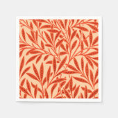 William Morris Willow Pattern, Mandarin Oranje Servetten (Voorkant)