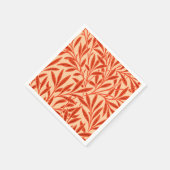 William Morris Willow Pattern, Mandarin Oranje Servetten (Hoek)