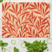 William Morris Willow Pattern, Mandarin Oranje Theedoek (Gevouwen)