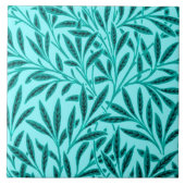William Morris Willow Pattern, Turquoise & Aqua Tegeltje (Voorkant)