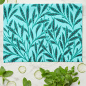 William Morris Willow Pattern, Turquoise & Aqua Theedoek (Gevouwen)