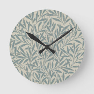 William Morris Willow Slate Ronde Klok