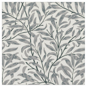 William Morris willow verdeelt grijze patroonkunst Stof
