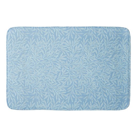 William Morris  Willow verlaat blauw licht Badmat (Voorkant)