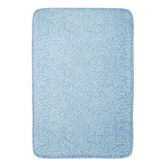William Morris  Willow verlaat blauw licht Badmat (Voorkant Verticaal)