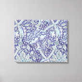 William Morris Windrush blauwe bloemen Canvas Afdruk (Voorkant)