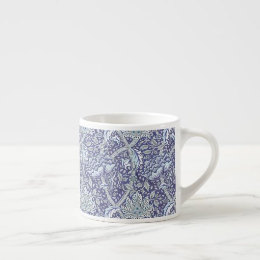 William Morris Windrush blauwe bloemen Espresso Kop (Rechts)