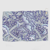 William Morris Windrush blauwe bloemen Golfhanddoek (Horizontaal)