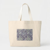 William Morris Windrush blauwe bloemen Grote Tote Bag (Voorkant)